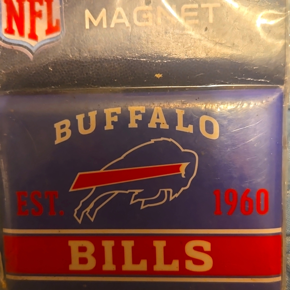 NFL Buffalo Bills Blue and Red Magnet